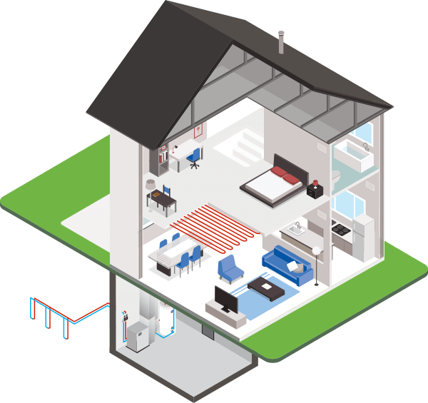 home cutaway Geothermal For All