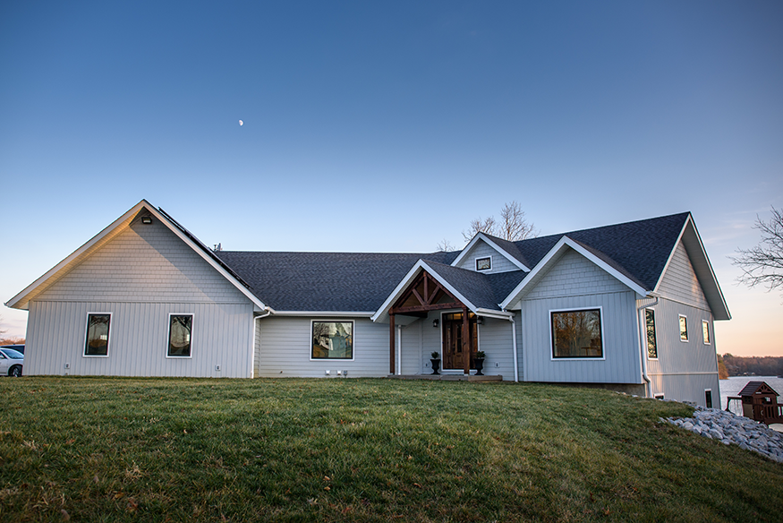 Greenville Lake House 1 greenville lake house exterior front Greenville Lake House