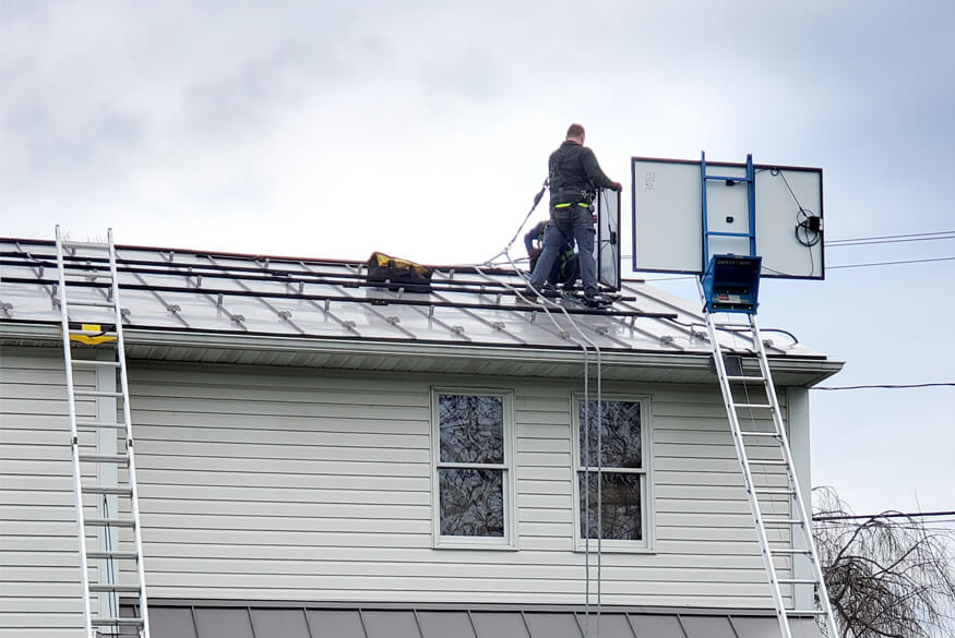 Net-Positive Home in PA 2 hoeffer roof Net-Positive Home in PA
