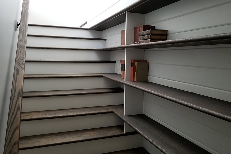 Renovation to New Construction 3 kunkle renovation new construction bookcase Renovation to New Construction