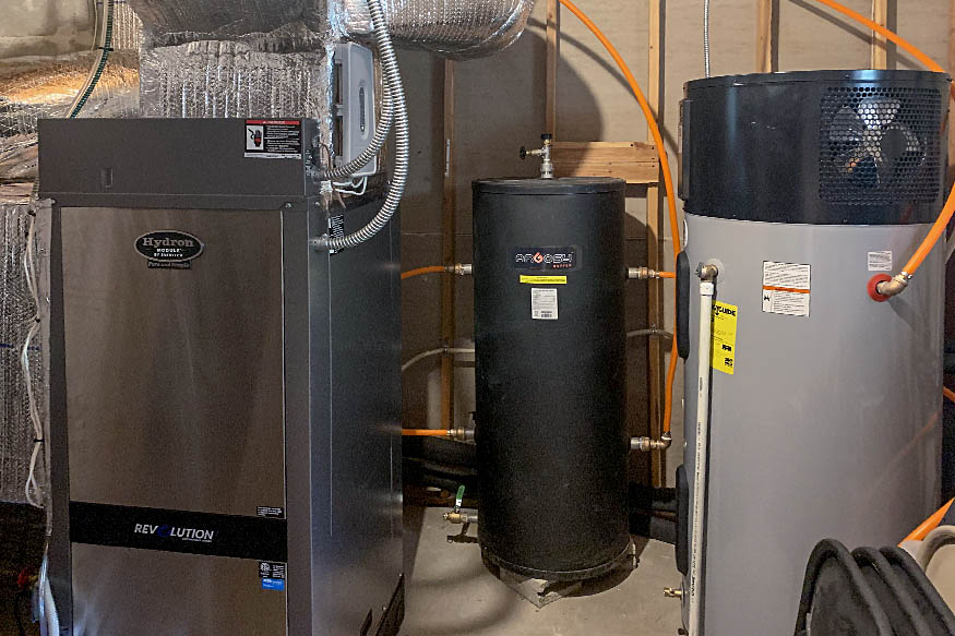 From Oil to Geothermal 3 mechanical room From Oil to Geothermal