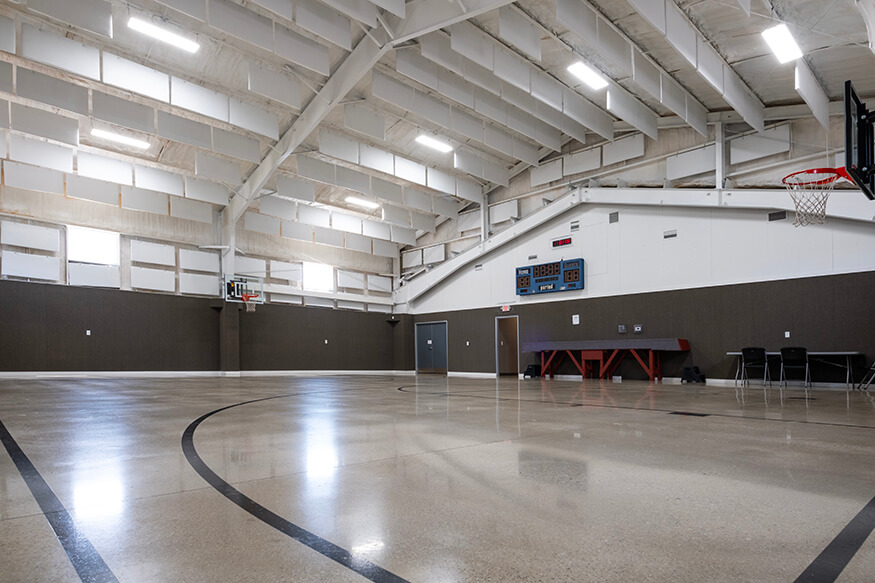 Youth Development Center Powered By Geothermal 5 The Simple Room - Gym