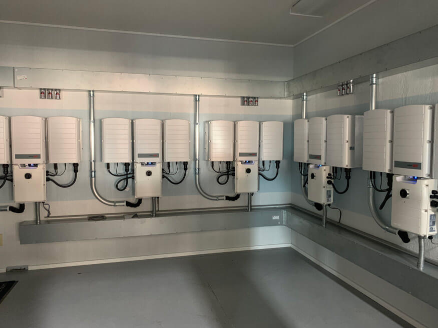 enertech solar inverterroom compressed Enertech's Journey to Energy Independence
