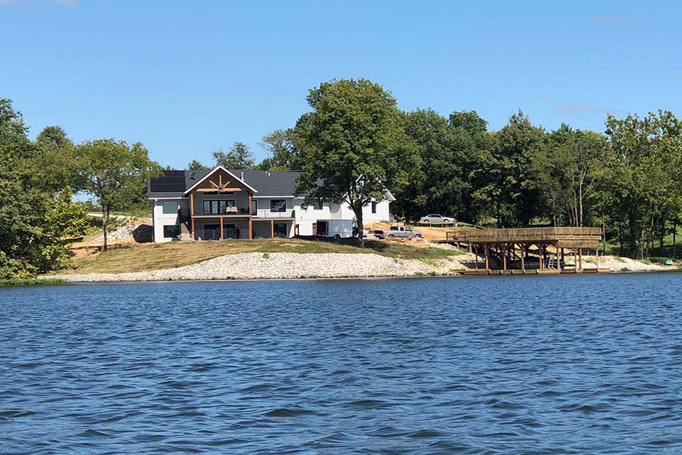Southern Illinois Lake House 1 back of house Southern Illinois Lake House