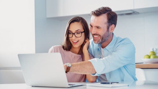 Happy Couple with Low Bill